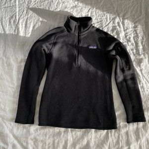 Patagonia Better Sweater Women's XS Black Quarter Zip Pullover